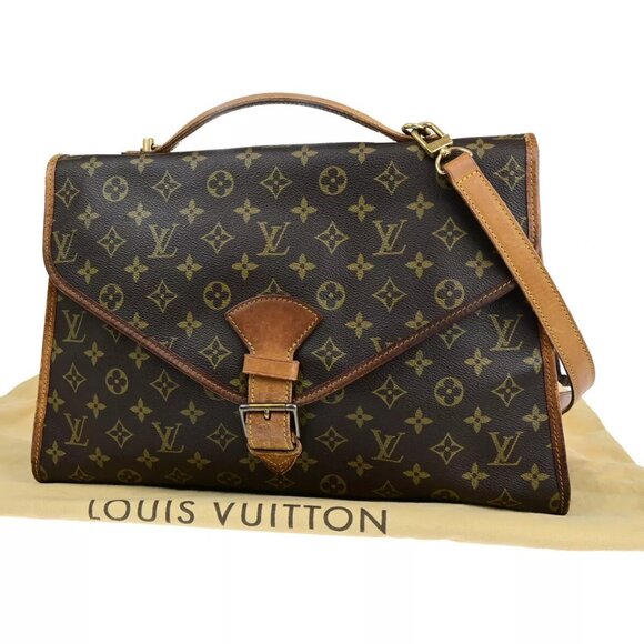 LOUIS VUITTON Beverly 2Way Hand Bag Briefcase Monogram Leather - Picture 1 of 16
